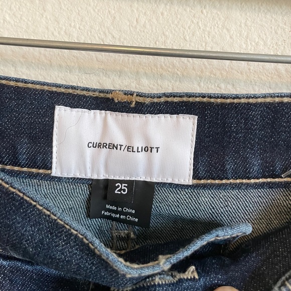 Current/Elliott Ultra High-Waist Denim Shorts - Picture 5 of 6